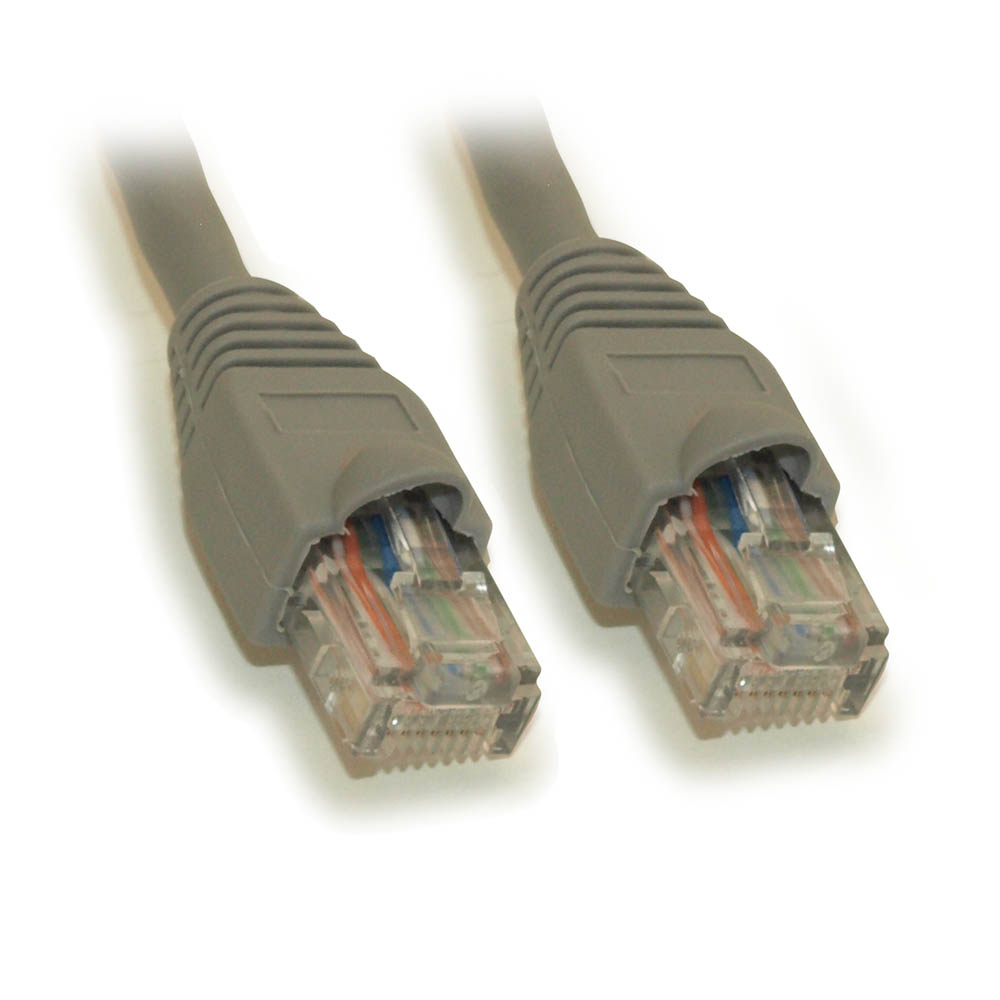 Cable de conexión Cat6 Ethernet RJ45 de 6 ft varado sin enganches arranque GRIS - Imagen 1 de 2