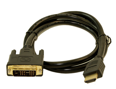 3ft HDMI/DVI-D Combination Cable (30 AWG Gold Plated