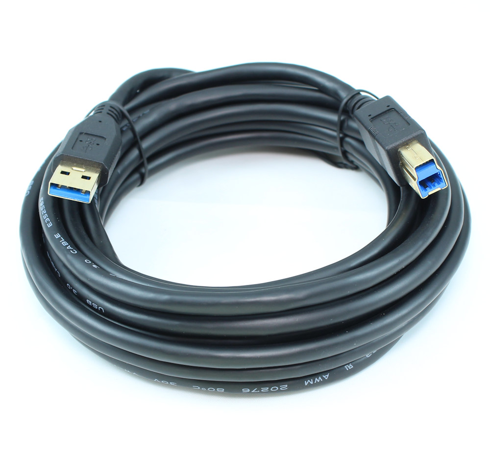 My Cable Mart - 15ft USB 3.2 Gen 1 SUPERSPEED 5Gbps Type A Male To B ...