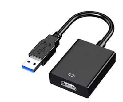 4inch USB 3 Type A Male to HDMI 1080P Female Adapter Cable