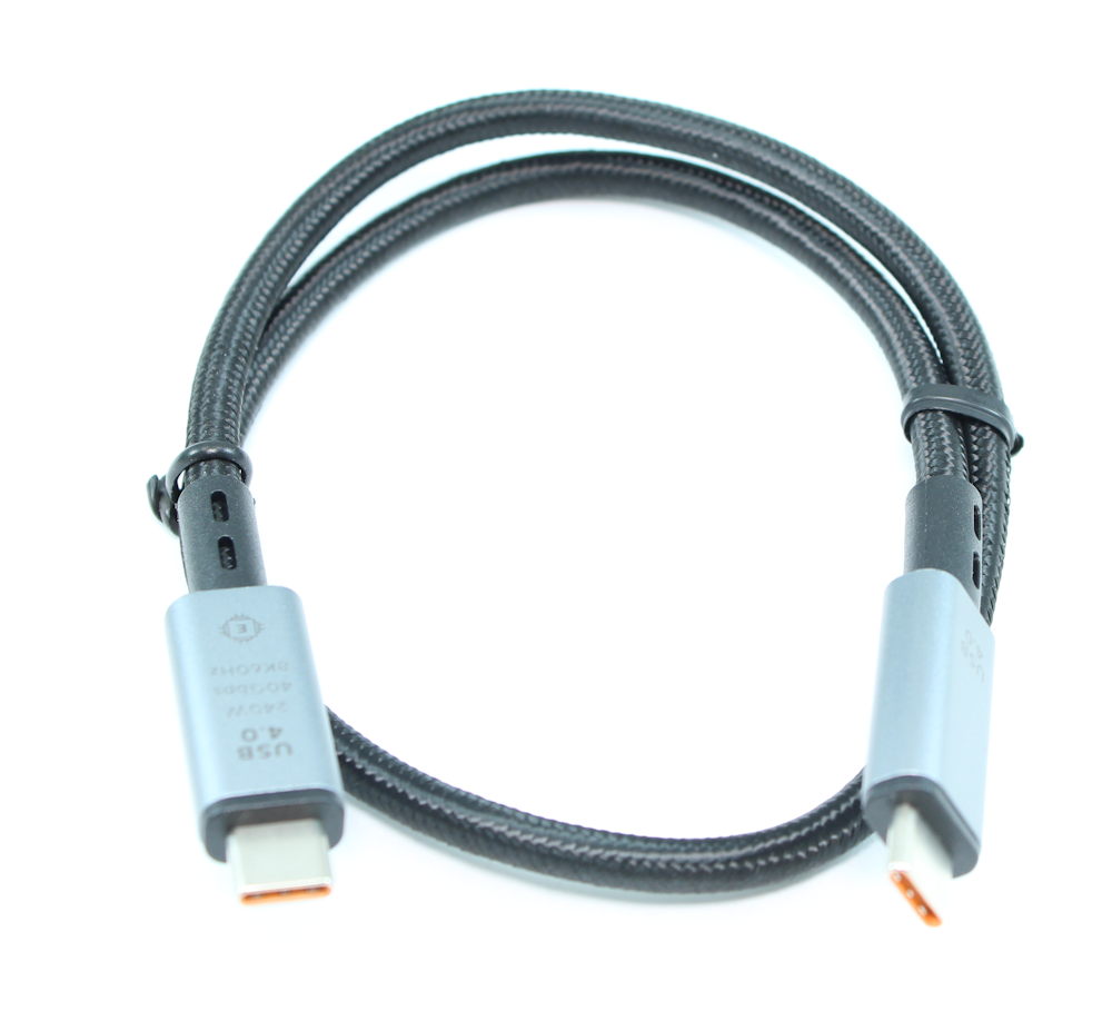 1.5ft USB4 Type-C Thunderbolt 4 (40Gbps 240W PD 8K) Cable - Picture 2 of 3