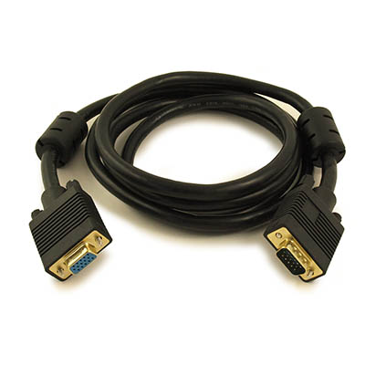 10ft Premium VGA EXTENSION M/F Triple-Shield Cable Gold Plated