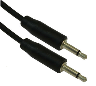 10 inch 3.5mm SLIM MONO TS (2 conductor) Male to Male Audio Cable