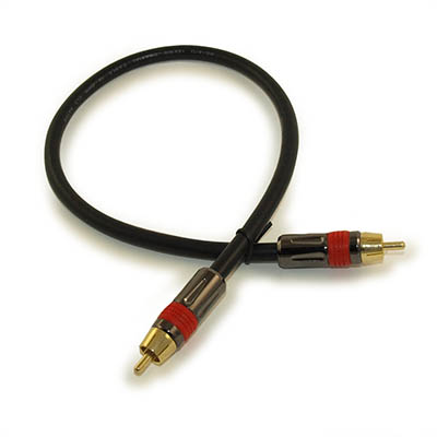 12 inch 1 Wire RCA Premium Digital Audio SubWoofer/Video Cable IN WALL