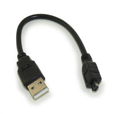 10 inch USB 2.0 Certified 480Mbps Type A Male to Mini 4-Pin Male Cable