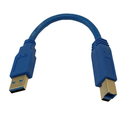 12 inch USB 3.2 Gen 1 SUPERSPEED Certified 5Gbps Type A Male to B Male Cable