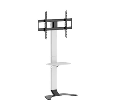 Floor Stand TILT/HEIGHT Adjustable 37-86 TVs to 99 lbs, White/Black