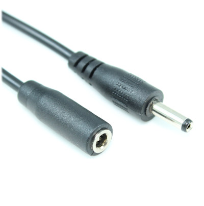 13.74 inch Barrel Power Cable, Black