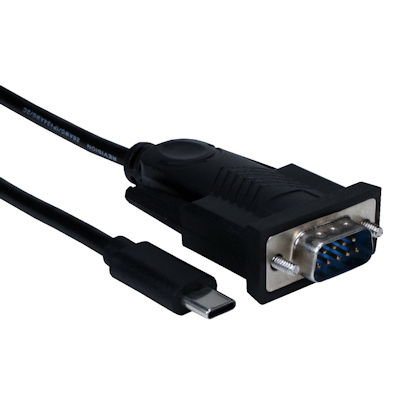 6ft USB-C to Serial (DB9 Male RS232) Converter Cable