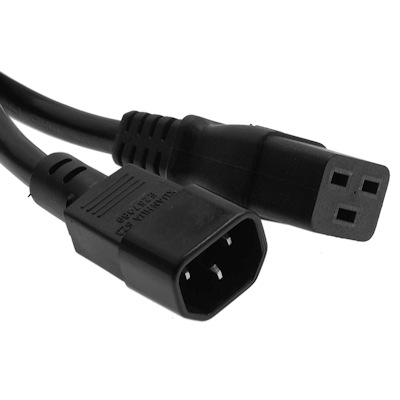 6ft Computer Power Server Cord (NEMA C14 to C19 Plug) 14AWG, Black