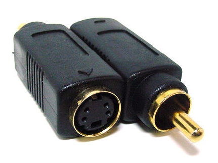 S-Video Female to RCA/Composite Video Male Adaptor