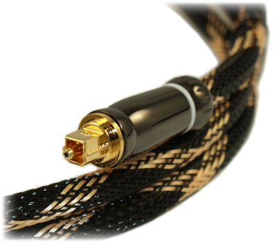My Cable Mart - 100ft ELITE Toslink Digital Optical Audio Cable (SPDI/F),  Metal Connecto