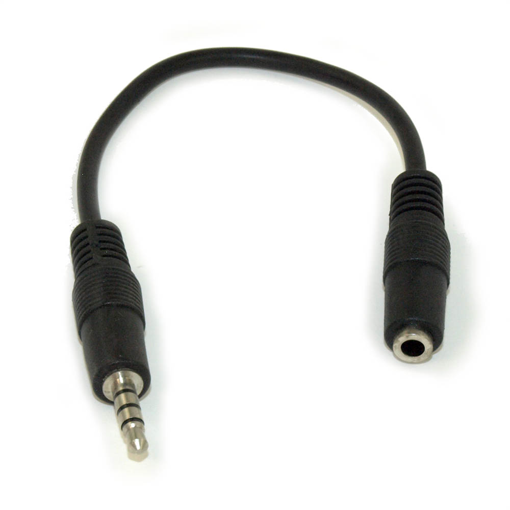 My Cable Mart - 6inch 3.5mm 4 Conductor Trrs   3 Band + Mic Or Video M 