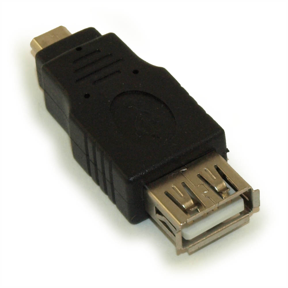 My Cable Mart - USB A Female/Micro-B 5 pin Male Adapter (Data & Charge)