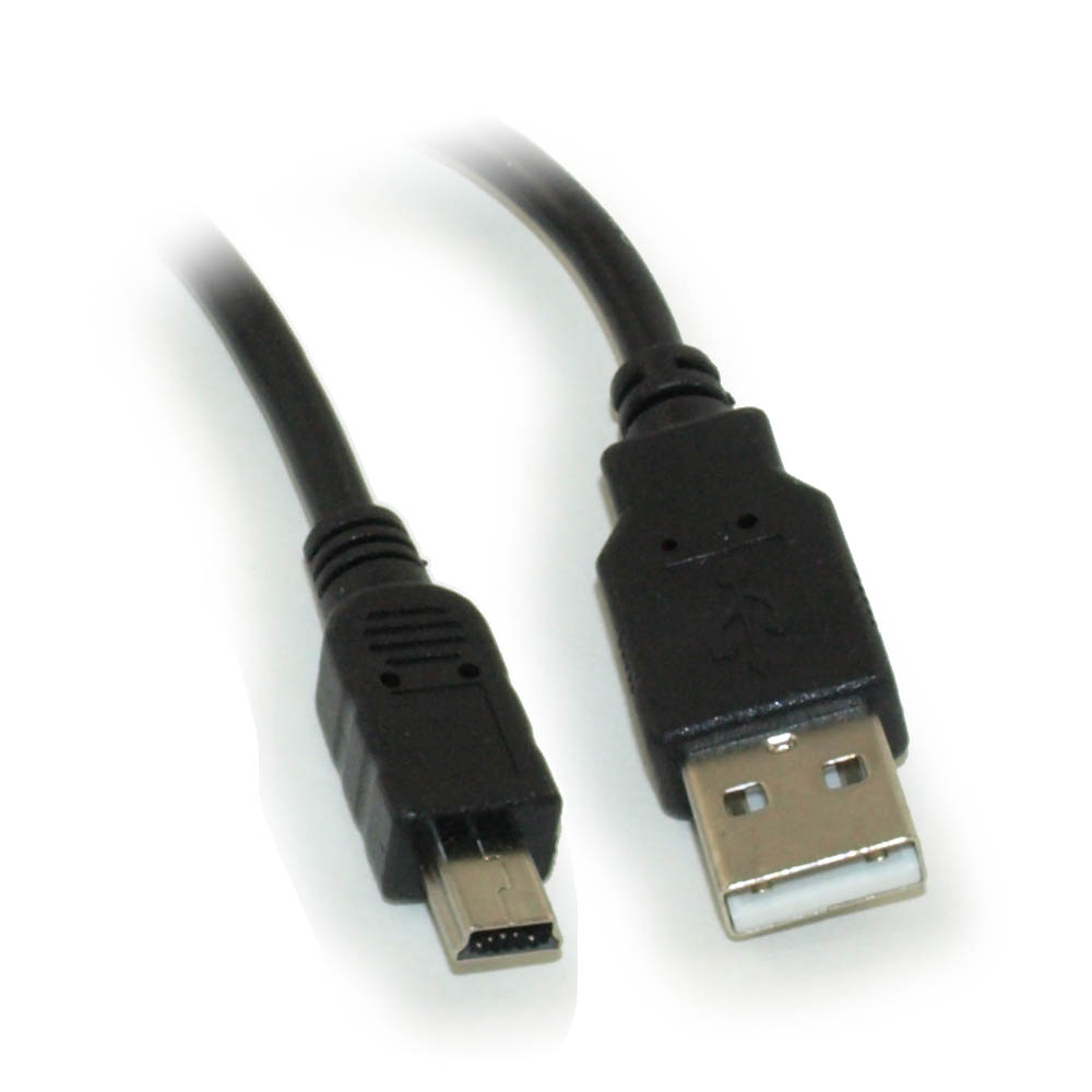 My Cable Mart - 10ft USB 2.0 Certified 480Mbps Type A Male to Mini-B/5 ...