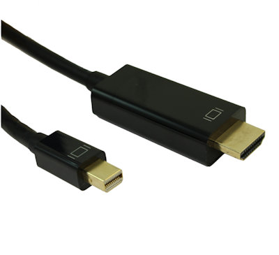 My Cable Mart 1 5ft Mini Displayport To Hdmi Cable 30awg Gold