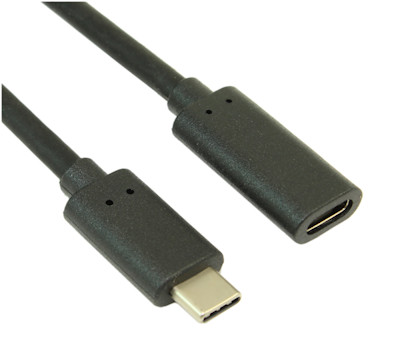 USB Type C Male to Female USB 3.1 Type C Extension Cable Up / Down