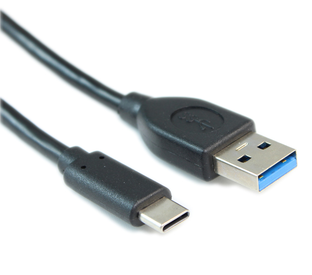 6ft USB 3.2 Gen 1 Type-C Male to Type-A Male Cables 5Gbps Black - Picture 1 of 3