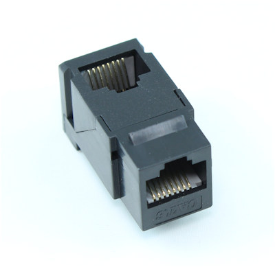 Cat 6 Quick Connect RJ45 Keystone Insert, White, A/V Wall Plates and  Inserts, A/V Connectivity