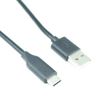 3ft USB QUICK-CHARGE v3 Type-C Male to Type-A Male Cables, 480Mbps, Black