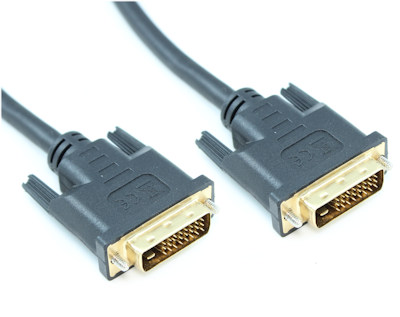 3ft DVI-D Dual Link DIGITAL (30 AWG) Male to Male Gold Plated Cable