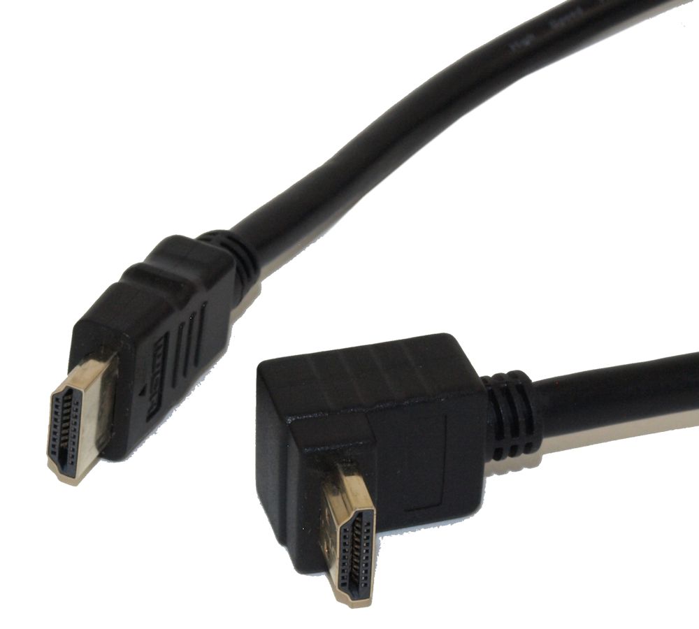 Cable HDMI de alta velocidad en ángulo de 3 pies 270 grados 4K @ 60Hz/18Gbps 30AWG - Imagen 1 de 3